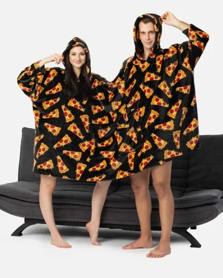 Oversize dvojitý mikina s kapucňou