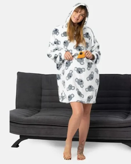 Dámske oversize mikina s kapucňou