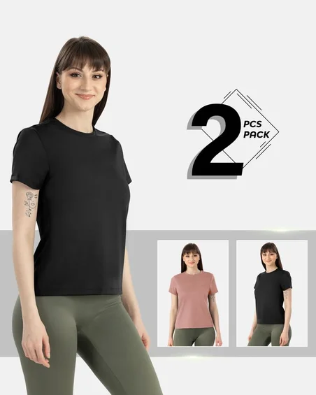 Second-skin tričko z nylonu a elastanu – balenie 2 kusy