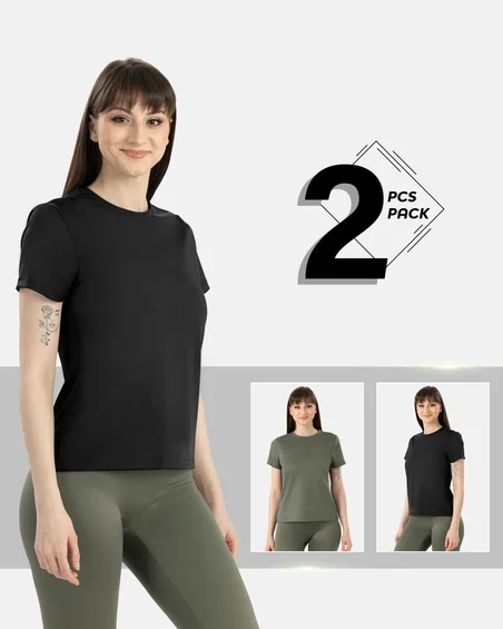 Second-skin tričko z nylonu a elastanu – balenie 2 kusy