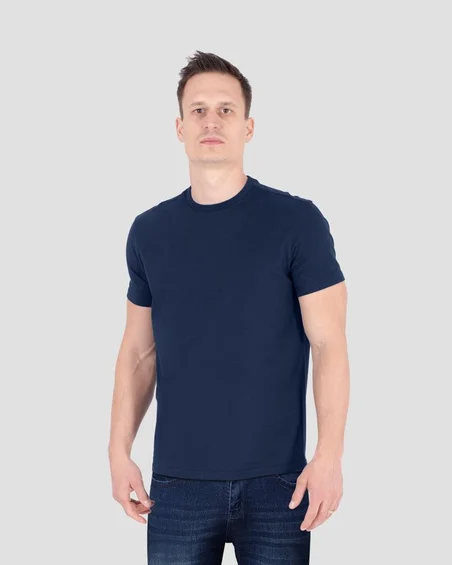 T-Shirt mit rundem Ausschnitt aus weicher Baumwolle
