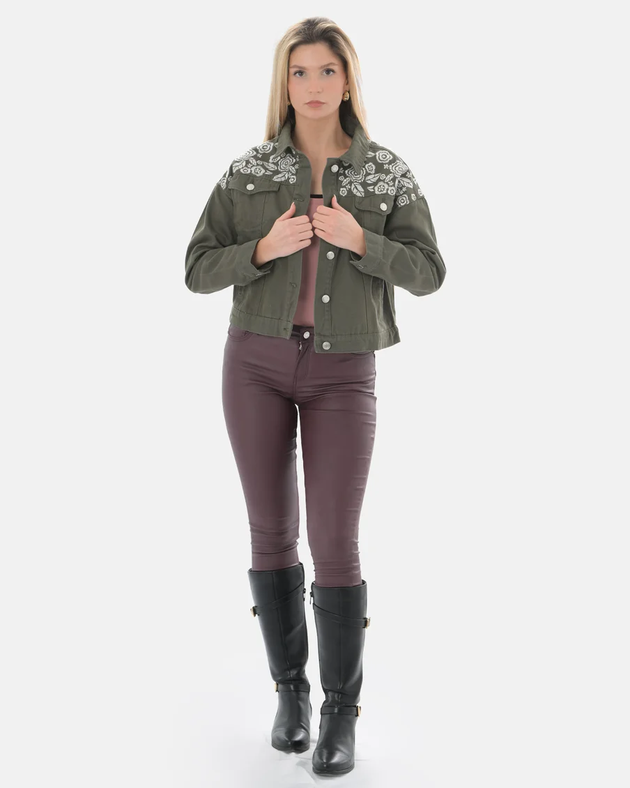 Image 3 of - ladiestwilljacketgreen3jpg