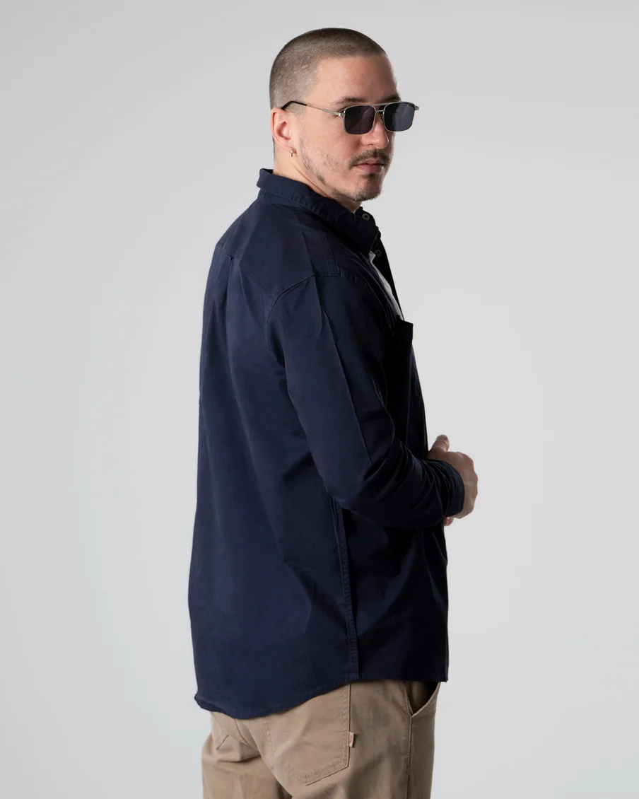 Image 4 of - mencottonshirtnevy4jpg