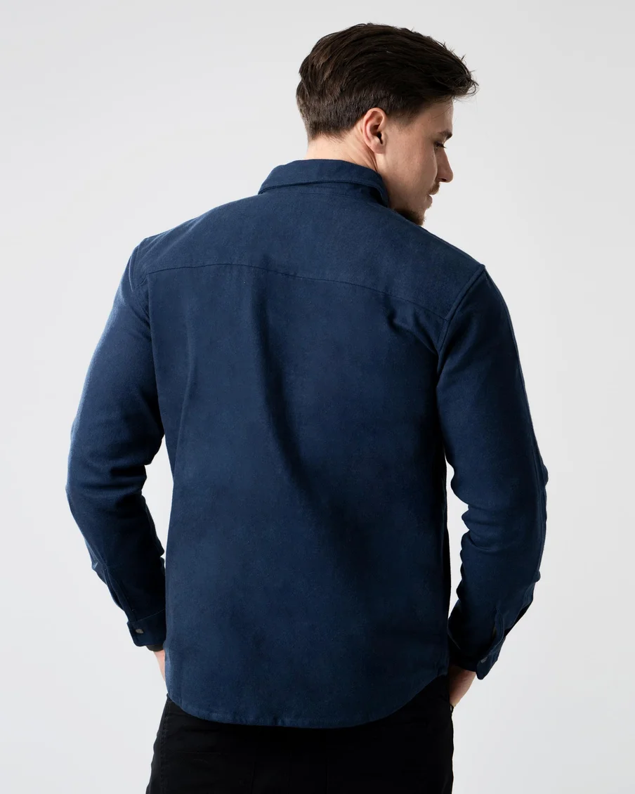 Image 1 of - menslongsleevedshirtsnavy3jpg