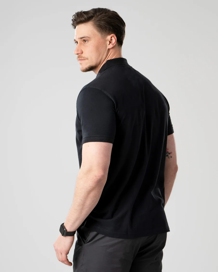 Image 4 of - menspoloshirtblack3jpg