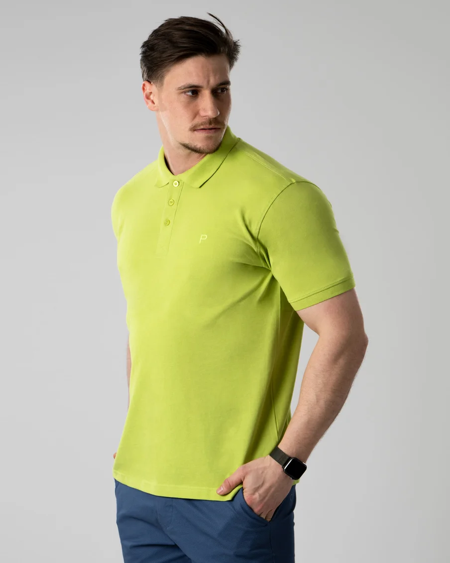 Image 5 of - menspoloshirtlime2jpg