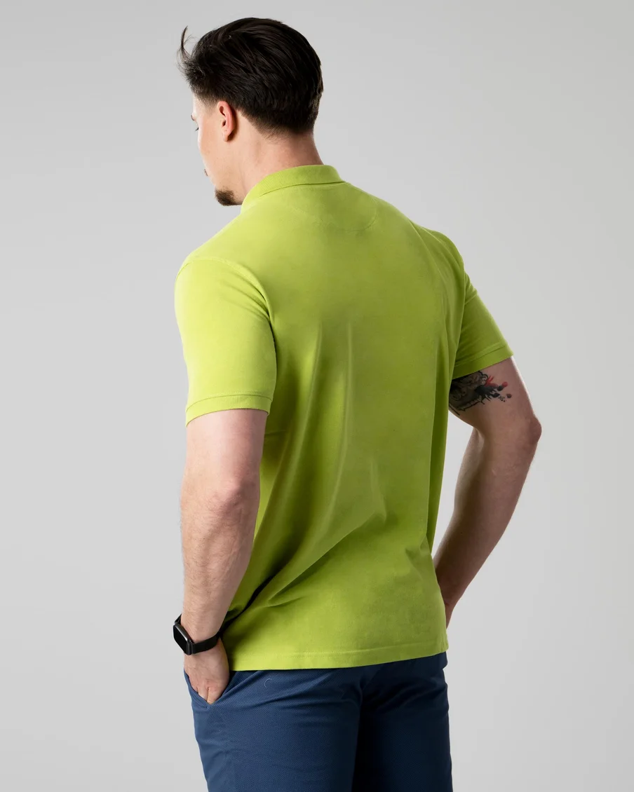 Image 6 of - menspoloshirtlime3jpg
