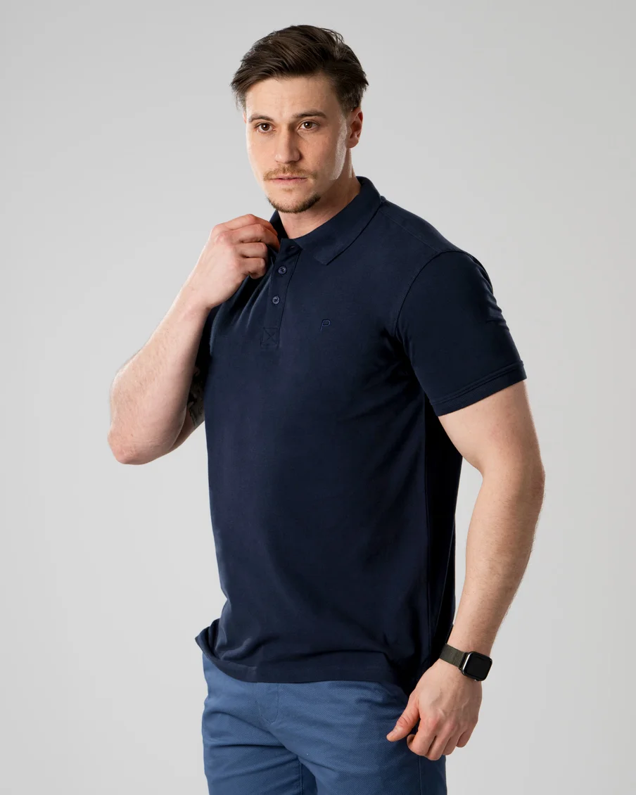 Image 3 of - menspoloshirtnavy4jpg
