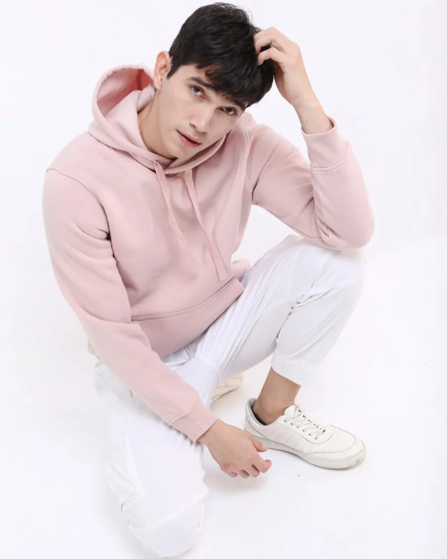 Image 5 of - pale-mauve-mens-hood-2jpg