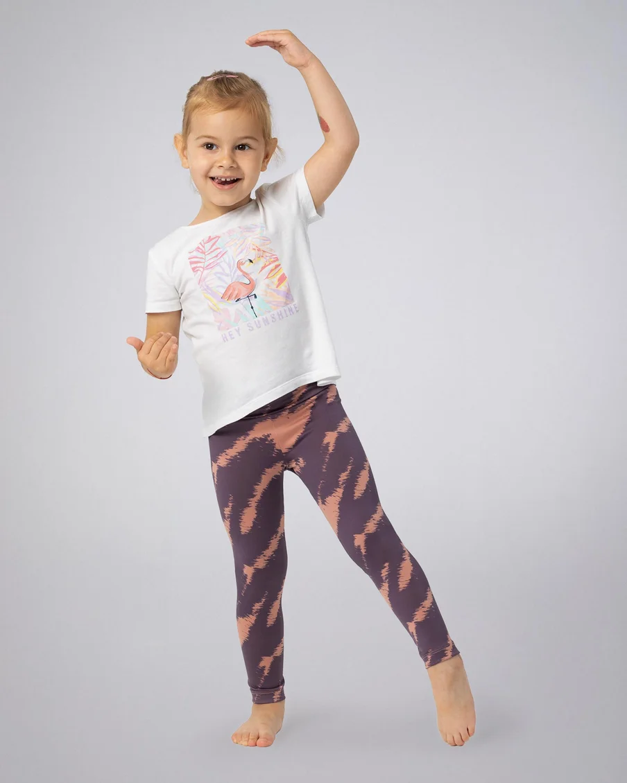 Image 4 of - girlsleggingpinklilacaopprinteddesign4jpg