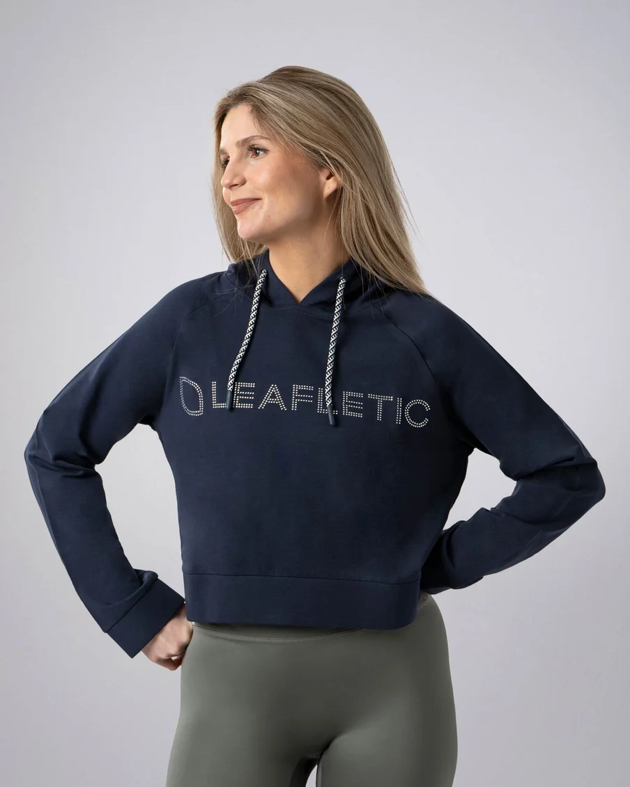 Image 3 of - ladiescrophoodiedkbluestoneprint3jpg