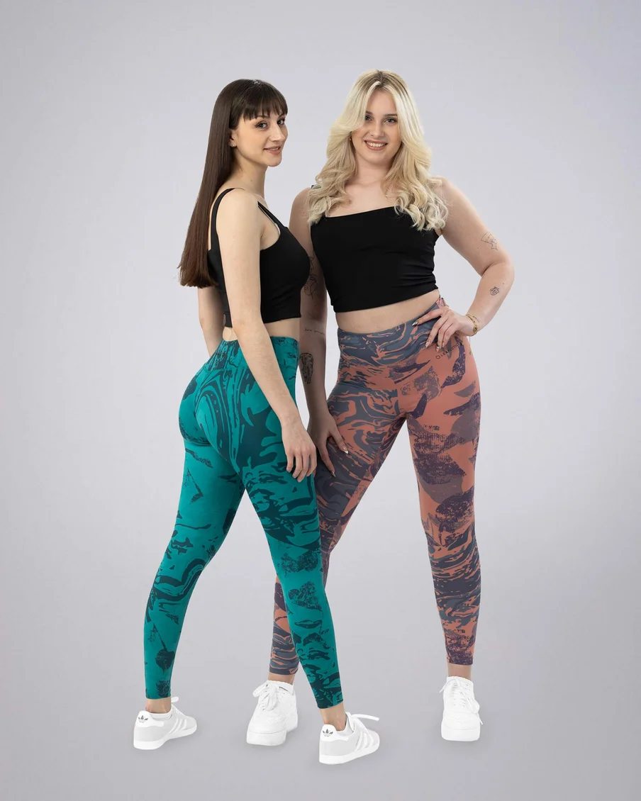 Image 3 of - ladiesleggingbayouashroseprinted2jpg