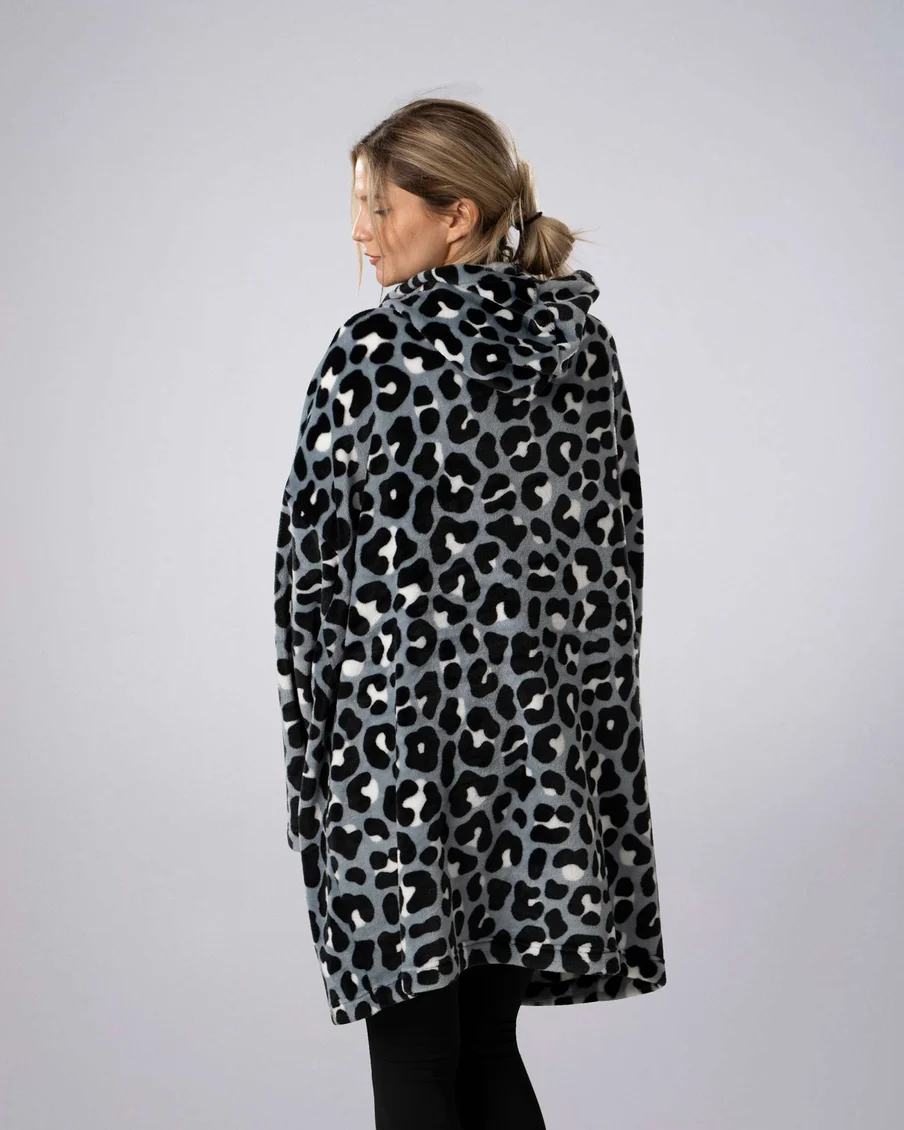 Image 5 of - ladiesoversidzedhoodieaopnaveleopard5jpg