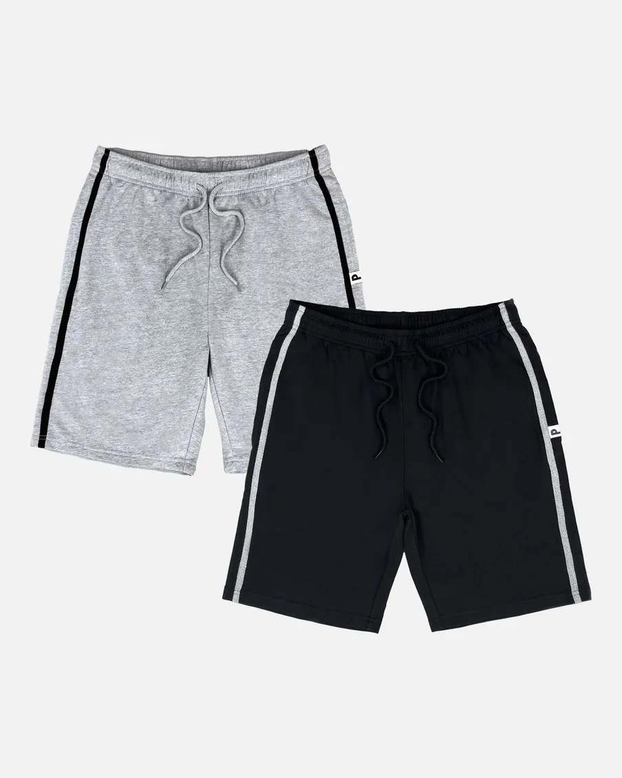 Image 2 of - mensloungewearshortsblacklight-grey2jpg