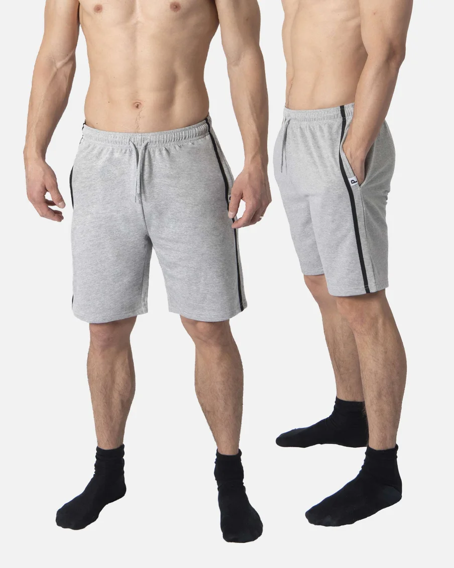 Image 9 of - mensloungewearshortsblacklight-grey3jpg