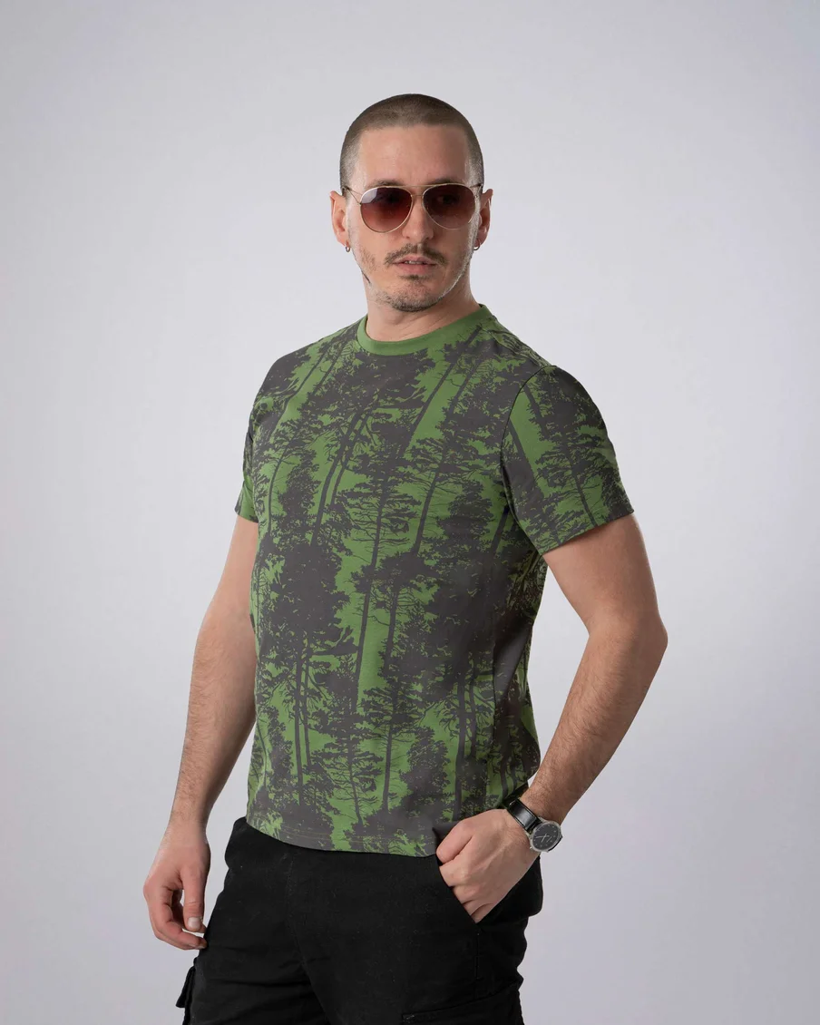 Image 3 of - menstshirtgreenaop3jpg