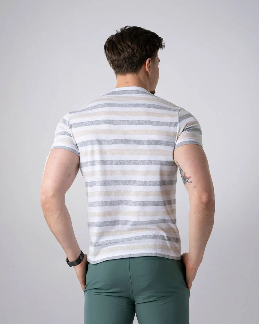 Image 3 of - menstshirtmelangewhite3jpg