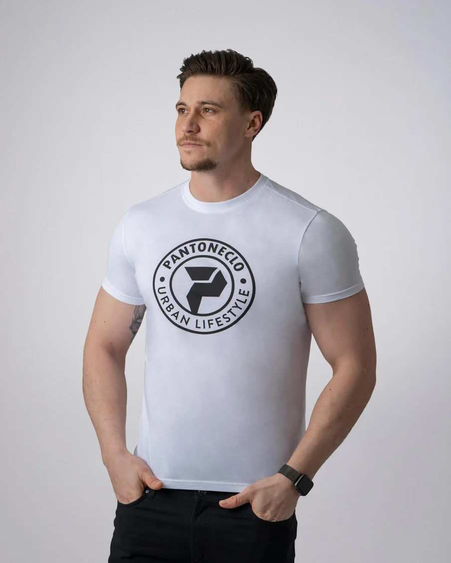 Image 2 of - menstshirtrubberprintwhite2jpg