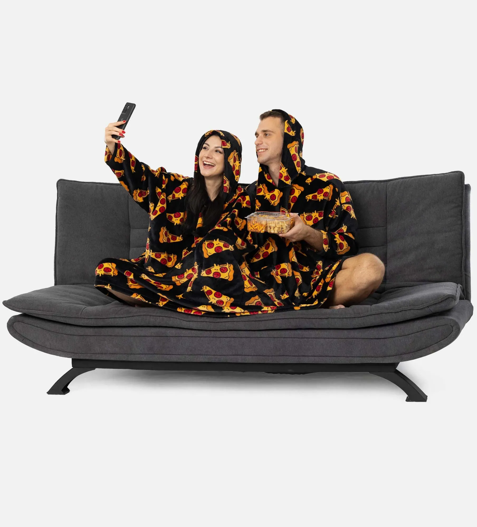 Oversize dvojitý mikina s kapucňou