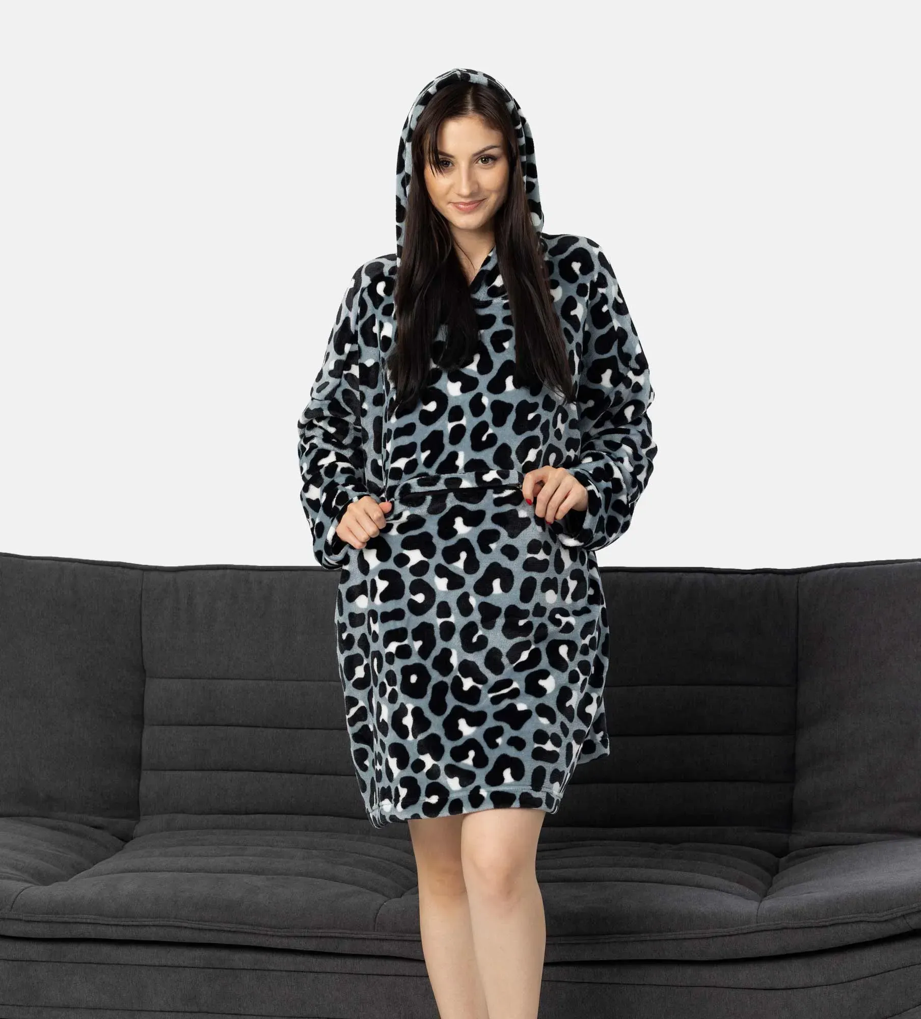 Dámske oversize mikina s kapucňou