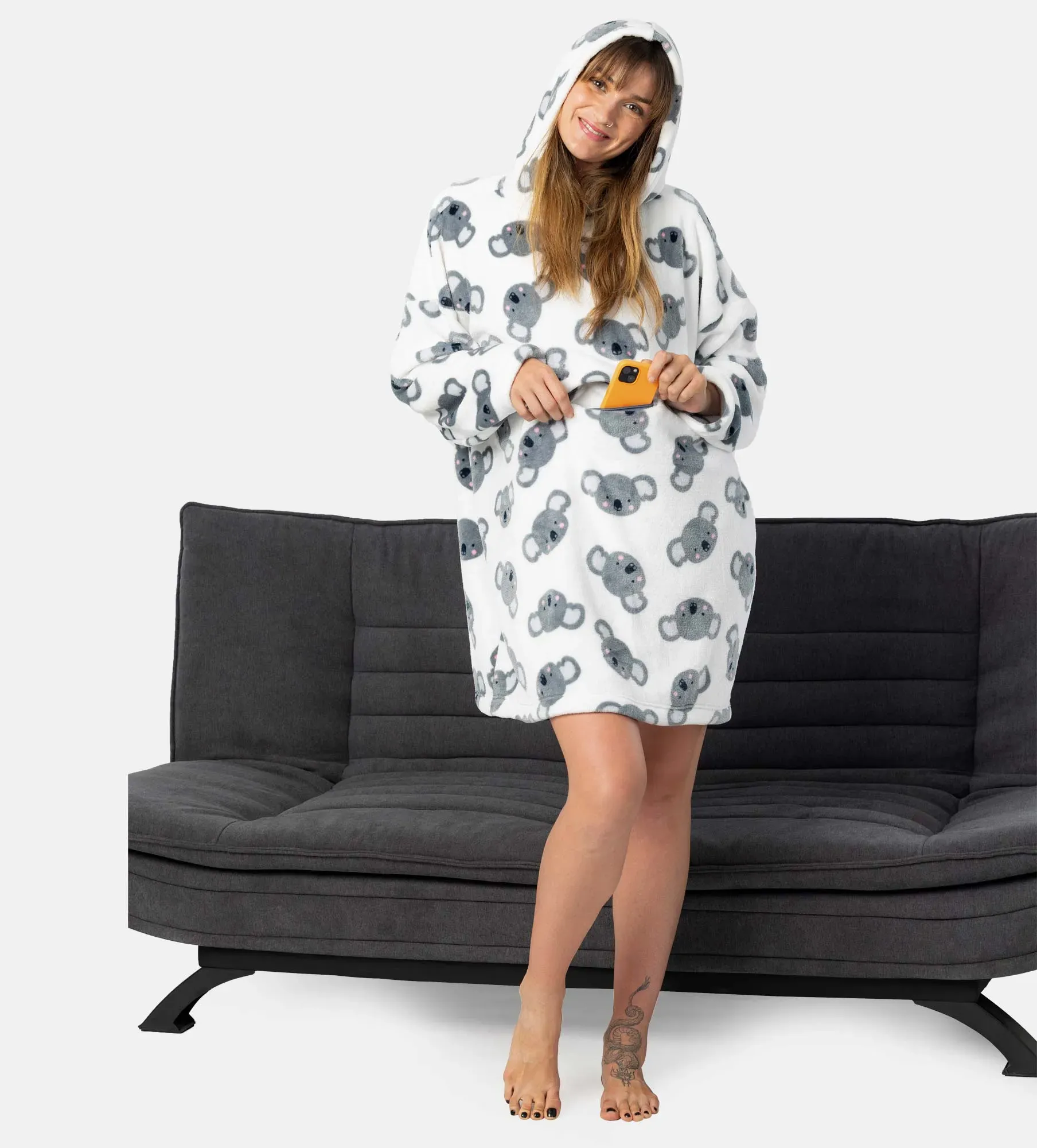 Dámske oversize mikina s kapucňou