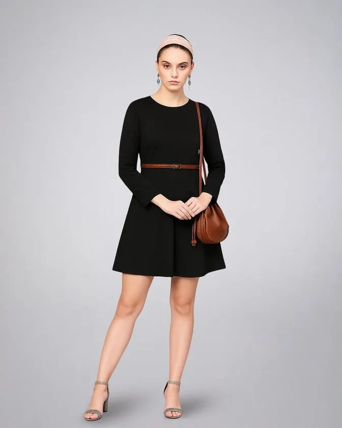 Dámska trikotošová tunika s dlhým rukávom