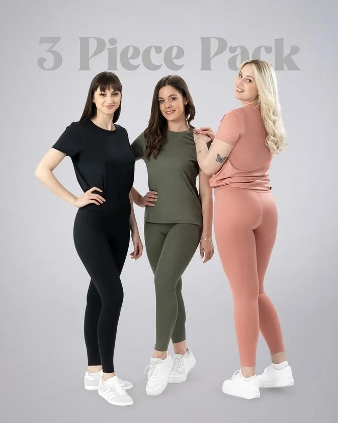 Dámske legíny - Súprava 3 kusov