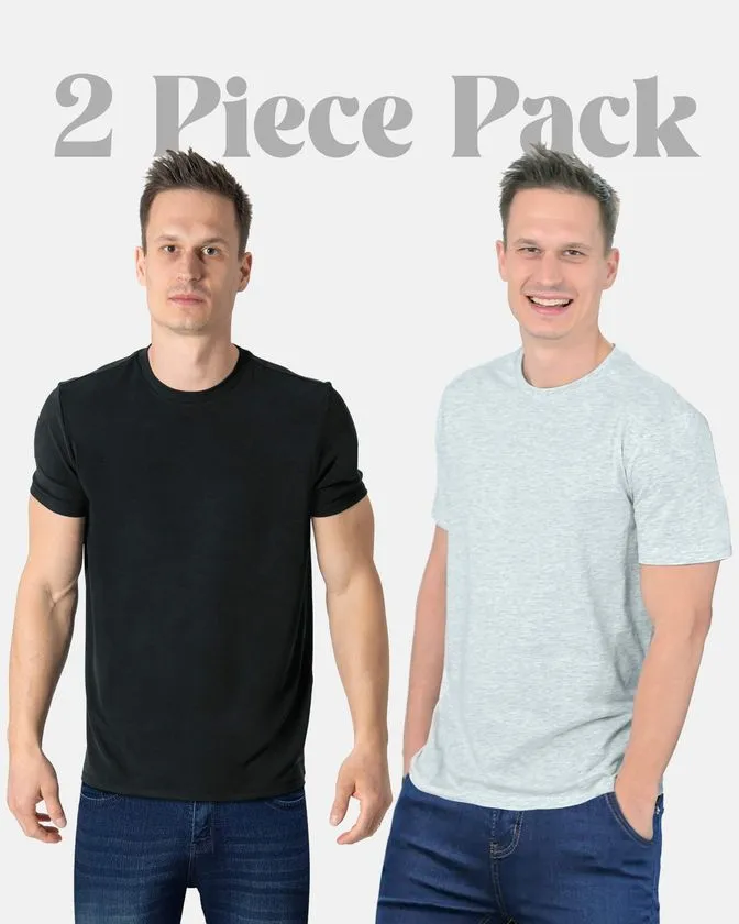 Pánske tričko s Okrúhlym Výstrihom 2 ks